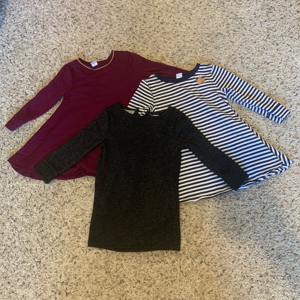 Lot of 3-2T long sleeve dresses